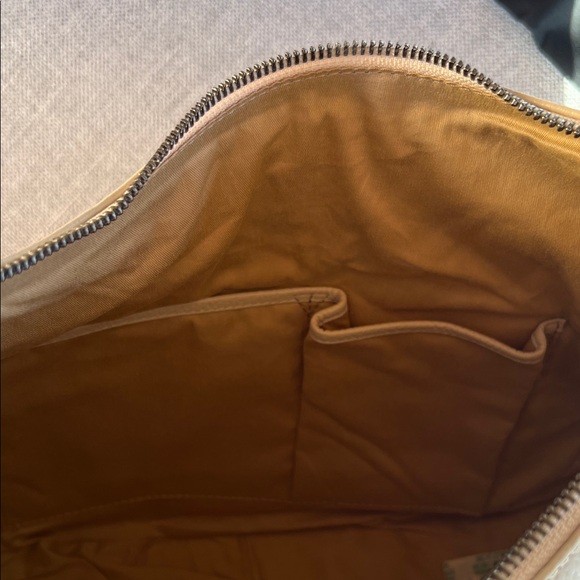 The Aspen Leather Crescent Bag in Ivory - Picture 7 of 12